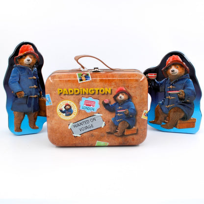 Paddington Bear Suitcase Gift Tin Contaning Shortbread Bisuits & Tea