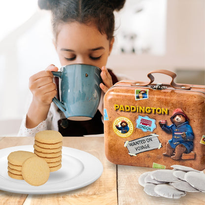 Paddington Bear Suitcase Gift Tin Contaning Shortbread Bisuits & Tea