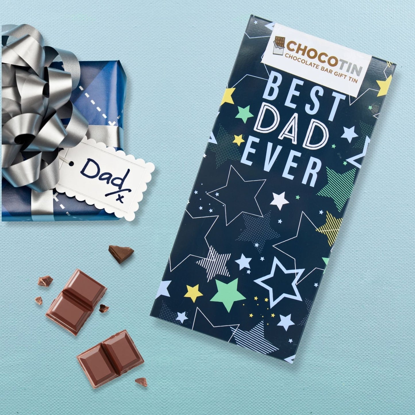 Best Dad Ever Chocolate Bar Gift Tin Sweet Surprise Confectionery Gift Idea
