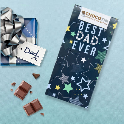 Best Dad Ever Chocolate Bar Gift Tin Sweet Surprise Confectionery Gift Idea