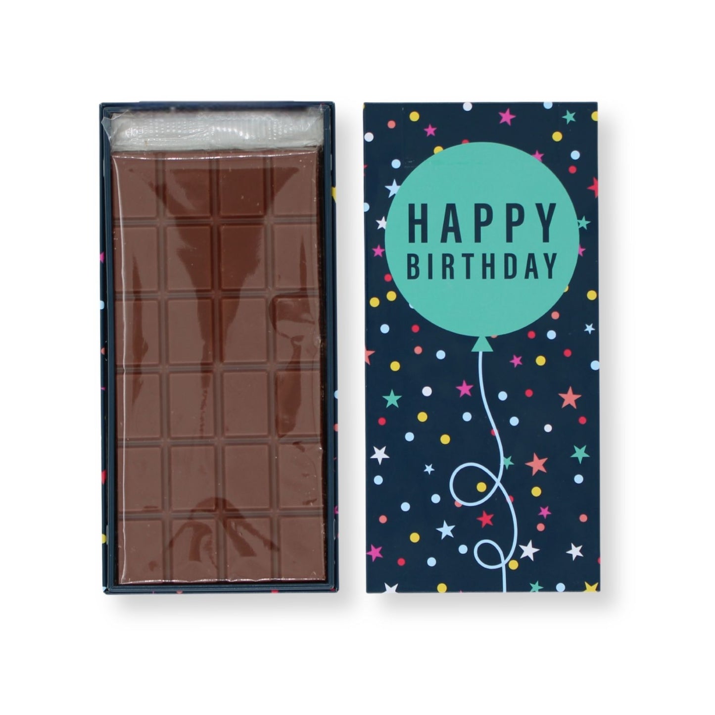 Happy Birthday Blue Chocolate Bar Gift Tin Chocotin Confectionery Gift Idea
