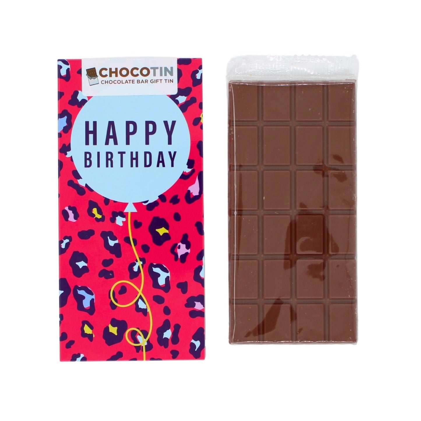Happy Birthday Red Chocolate Bar Gift Tin Chocotin Confectionery Gift Idea