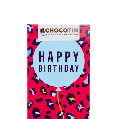 Happy Birthday Red Chocolate Bar Gift Tin Chocotin Confectionery Gift Idea