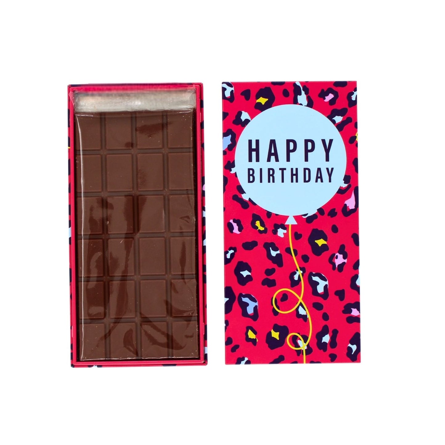 Happy Birthday Red Chocolate Bar Gift Tin Chocotin Confectionery Gift Idea