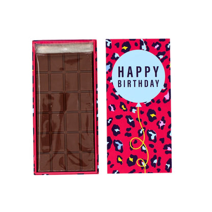 Happy Birthday Red Chocolate Bar Gift Tin Chocotin Confectionery Gift Idea