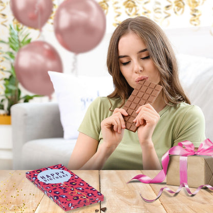 Happy Birthday Red Chocolate Bar Gift Tin Chocotin Confectionery Gift Idea