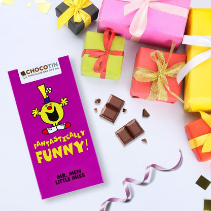 Mr. Men Little Miss 'Fantastically Funny' Chocolate Bar Gift Tin Collectable Gift