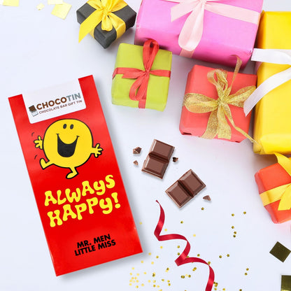 Mr. Men Little Miss 'Always Happy' Chocolate Bar Gift Tin Collectable Gift