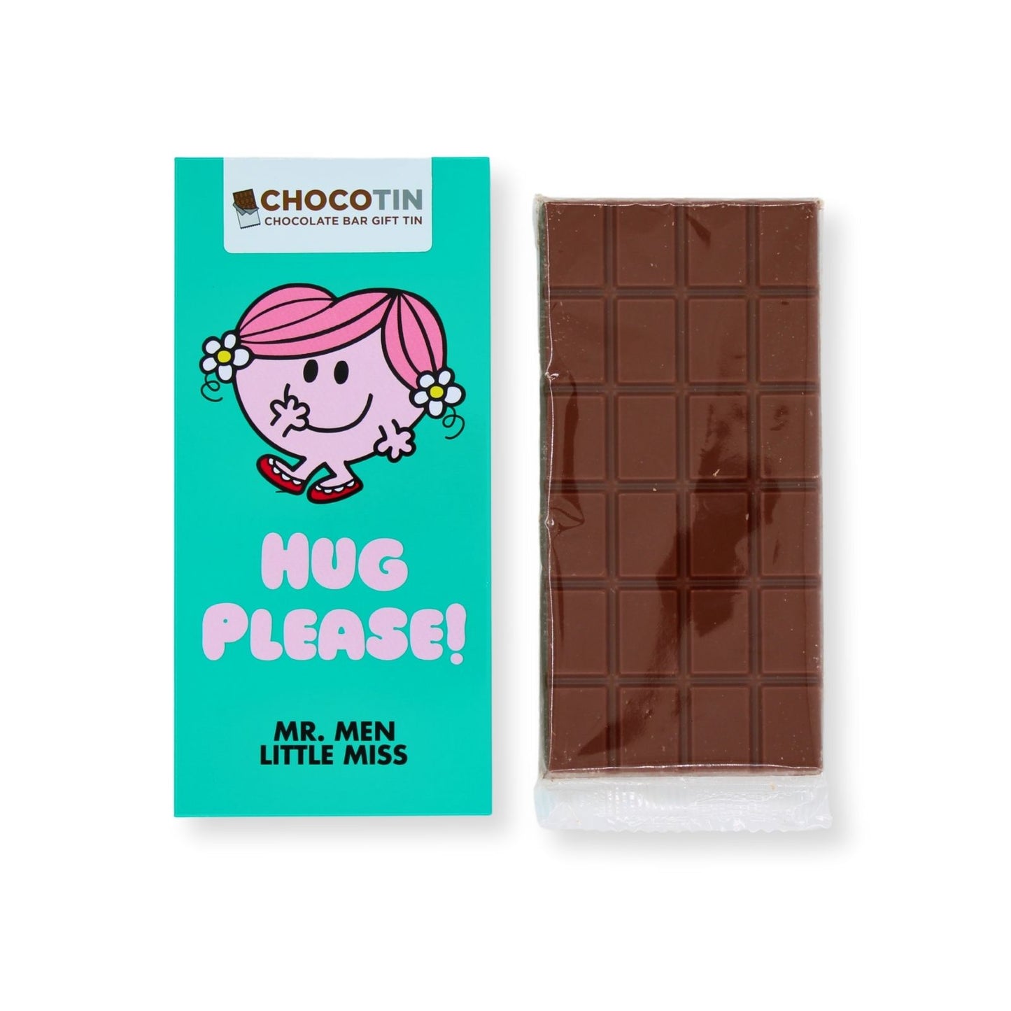 Mr. Men Little Miss 'Hug Please' Chocolate Bar Gift Tin Collectable Gift