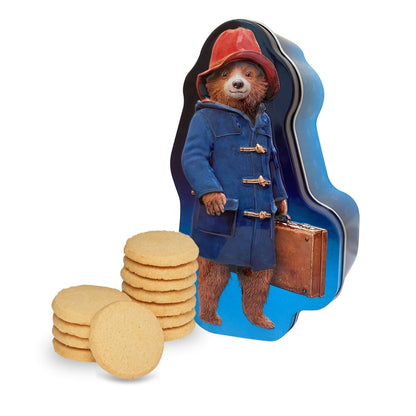Paddington Bear Shaped Gift Tin Contaning Shortbread Bisuits Collectable Gift