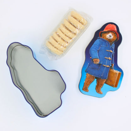 Paddington Bear Shaped Gift Tin Contaning Shortbread Bisuits Collectable Gift