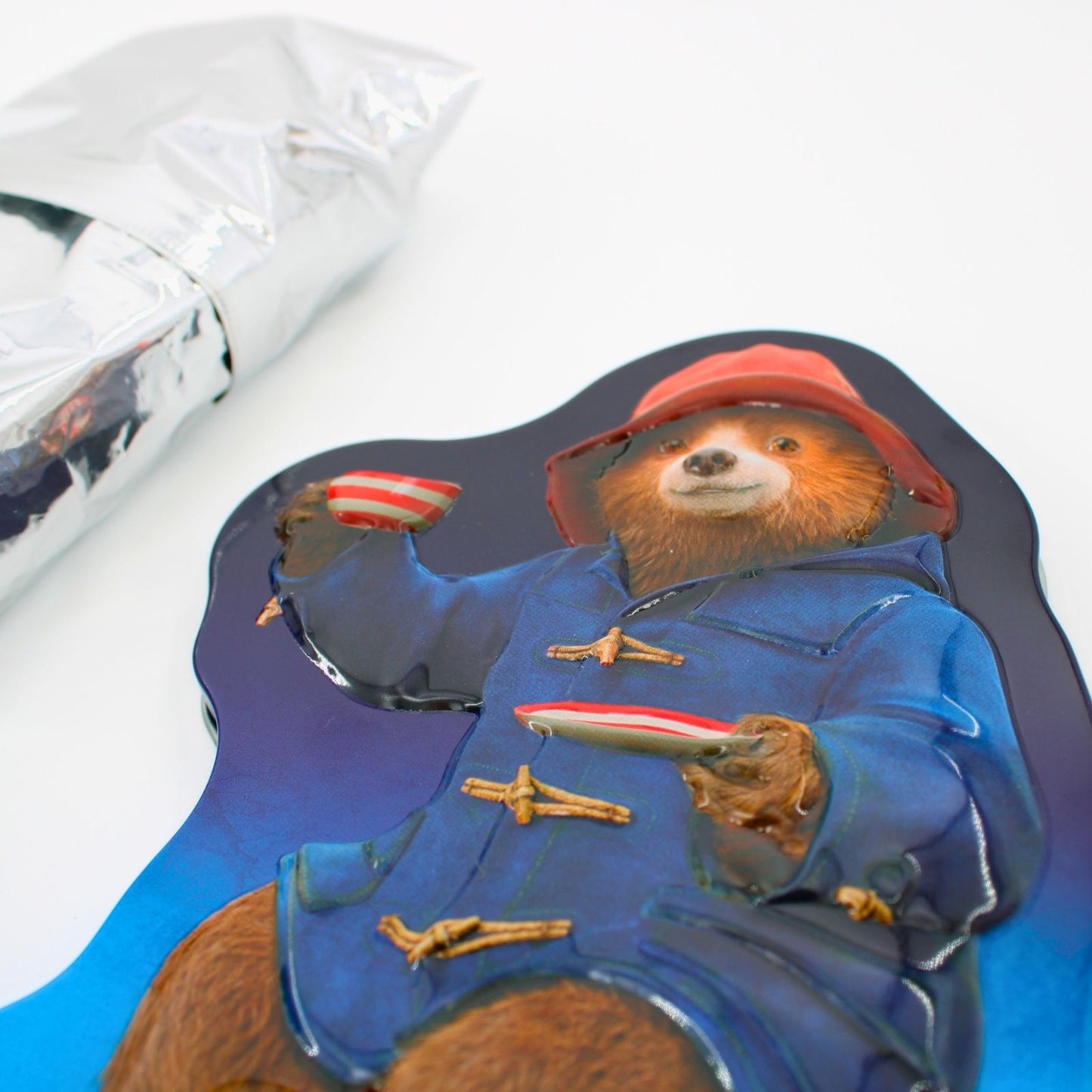 Paddington Bear Shaped Gift Tin Contaning Orange Marmalade Teabags Collectable