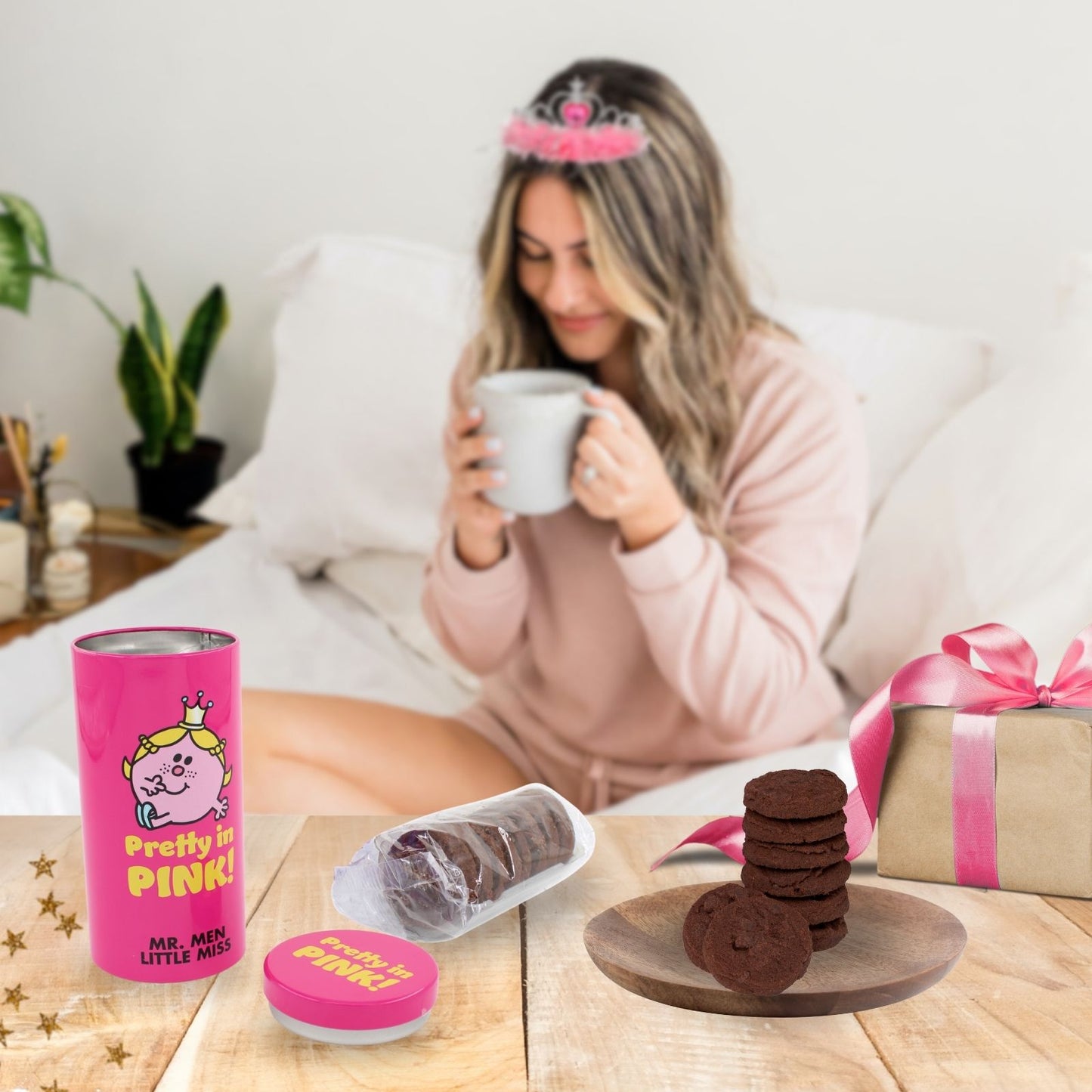 Mr. Men Little Miss 'Pretty In Pink!' Cookies Gift Tin Collectable Gift