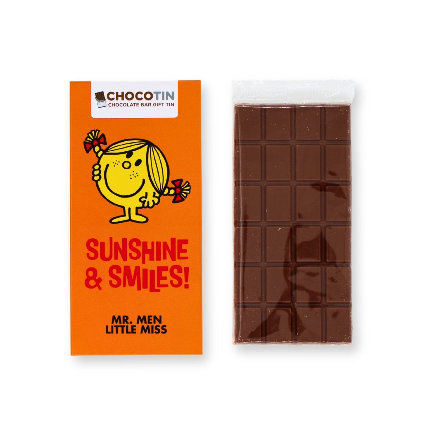 Mr. Men Little Miss 'Sunshine & Smiles' Chocolate Bar Gift Tin Collectable Gift