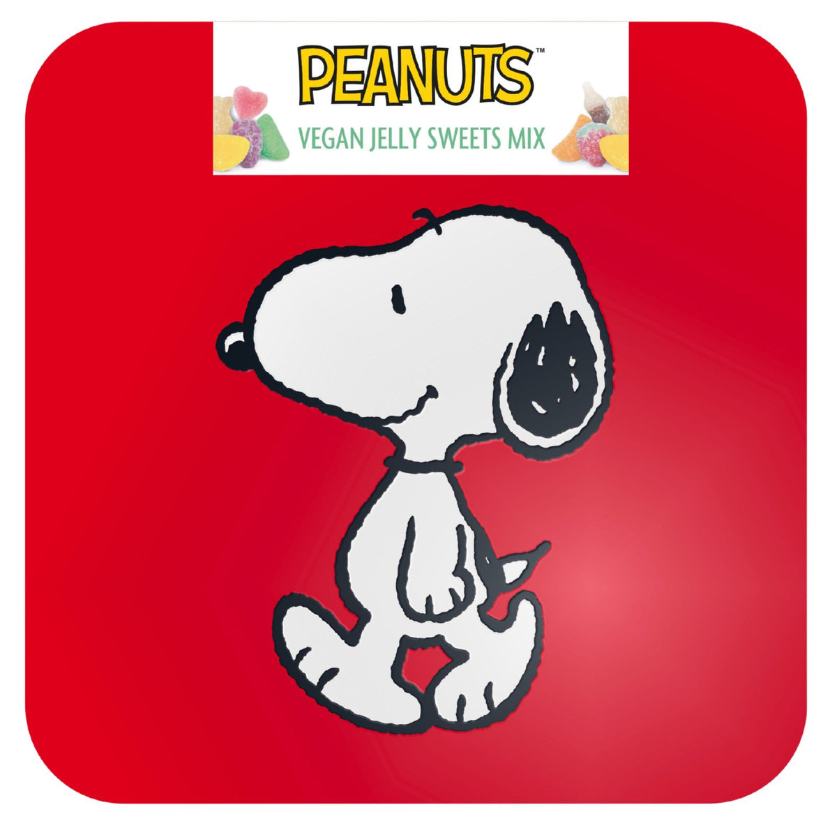 Snoopy Vegan Jelly Sweets In A Collectable Red Metal Keepsake Tin