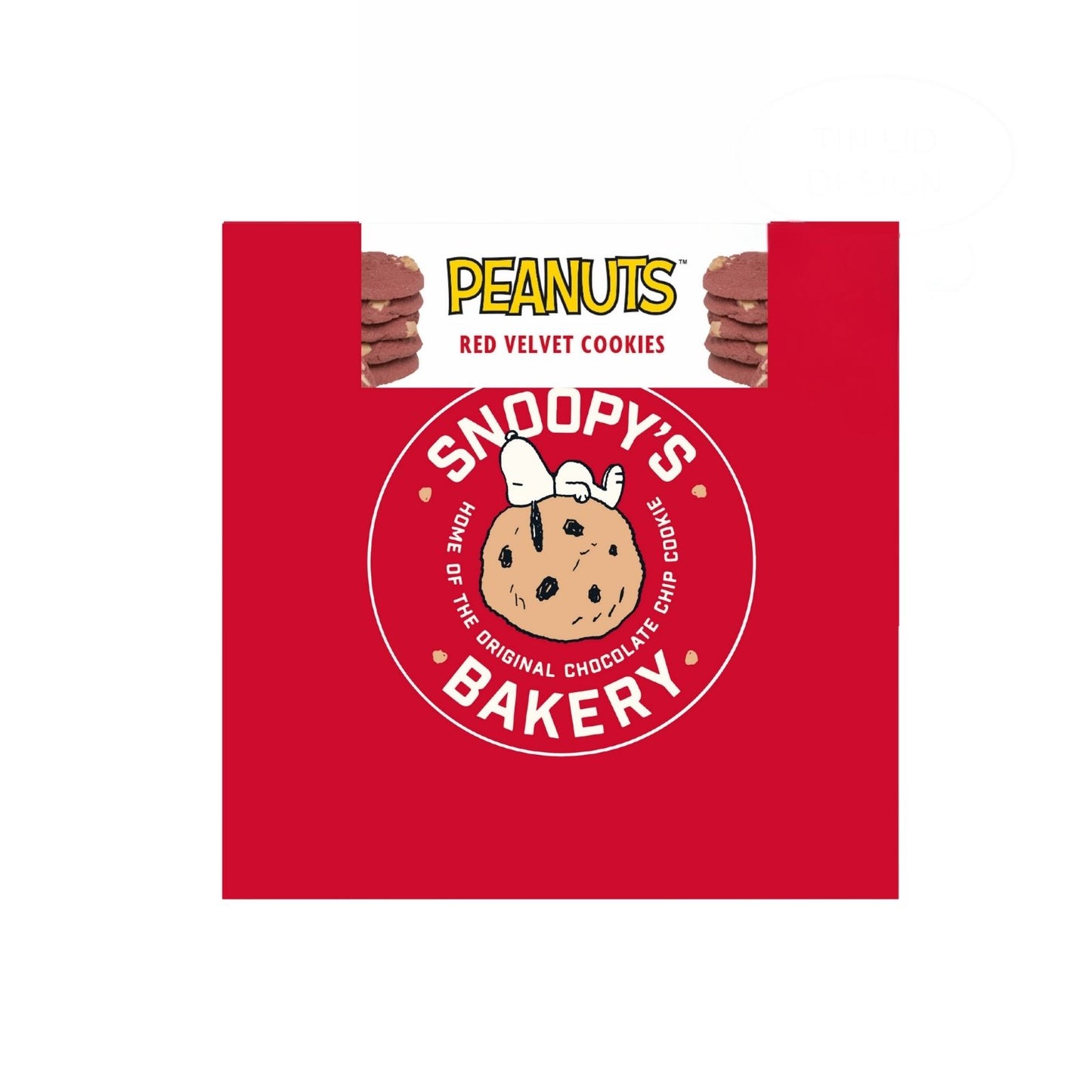Peanuts Snoopy Love Red Velvet Cookies Gift Tin Collectable Gift