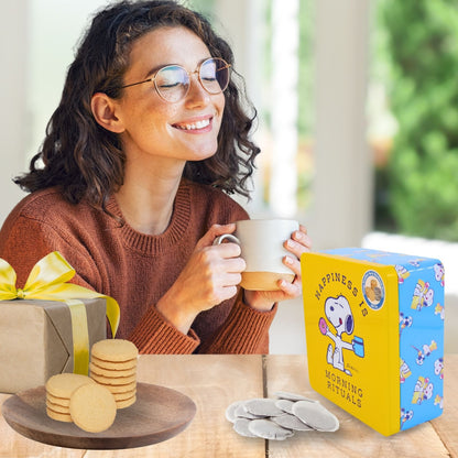Peanuts Snoopy Breakfast Tea & Shortbread Biscuits Gift Tin Collectable Gift