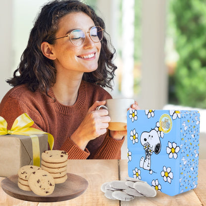 Peanuts Snoopy Breakfast Tea & Chocolate Chip Cookies Gift Tin Collectable Gift