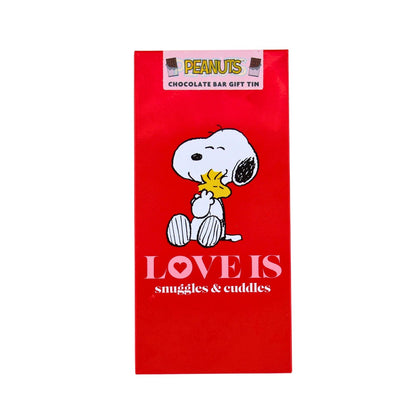 Peanuts Snoopy Love Is Red Chocolate Bar Gift Tin Collectable Gift