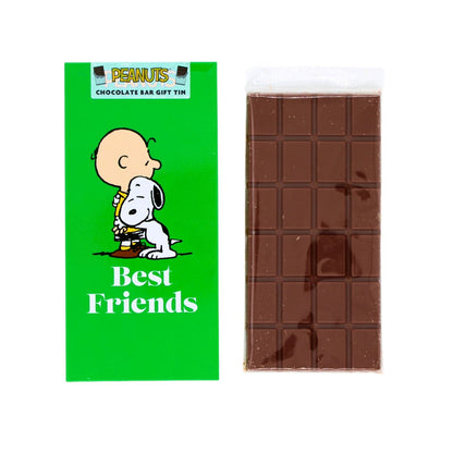 Peanuts Snoopy Best Friends Green Chocolate Bar Gift Tin Collectable Gift