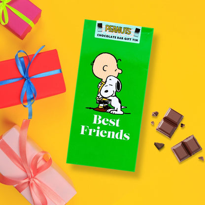 Peanuts Snoopy Best Friends Green Chocolate Bar Gift Tin Collectable Gift