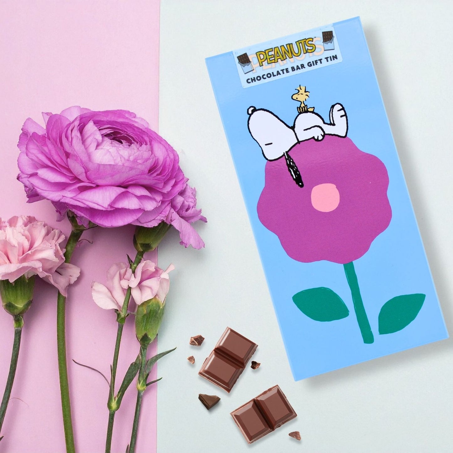 Peanuts Snoopy Dreaming Of Adventures Chocolate Bar Gift Tin Collectable Gift