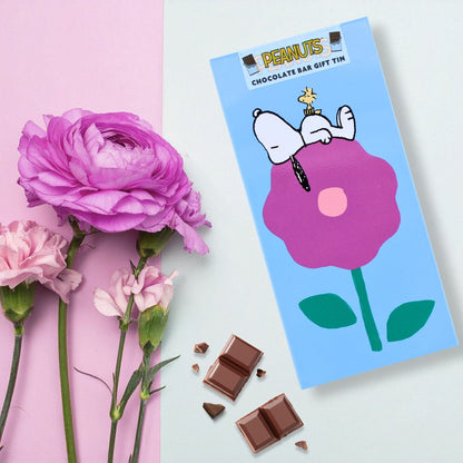 Peanuts Snoopy Dreaming Of Adventures Chocolate Bar Gift Tin Collectable Gift