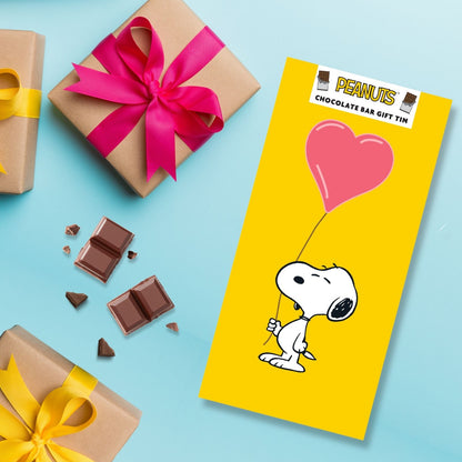 Peanuts Snoopy Love In The Air Chocolate Bar Gift Tin Collectable Gift