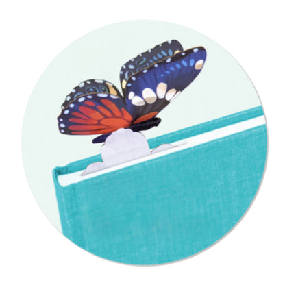 Origamo Fold Out Bookmark Butterfly On Flower Handmade Reading Book Lover Gift