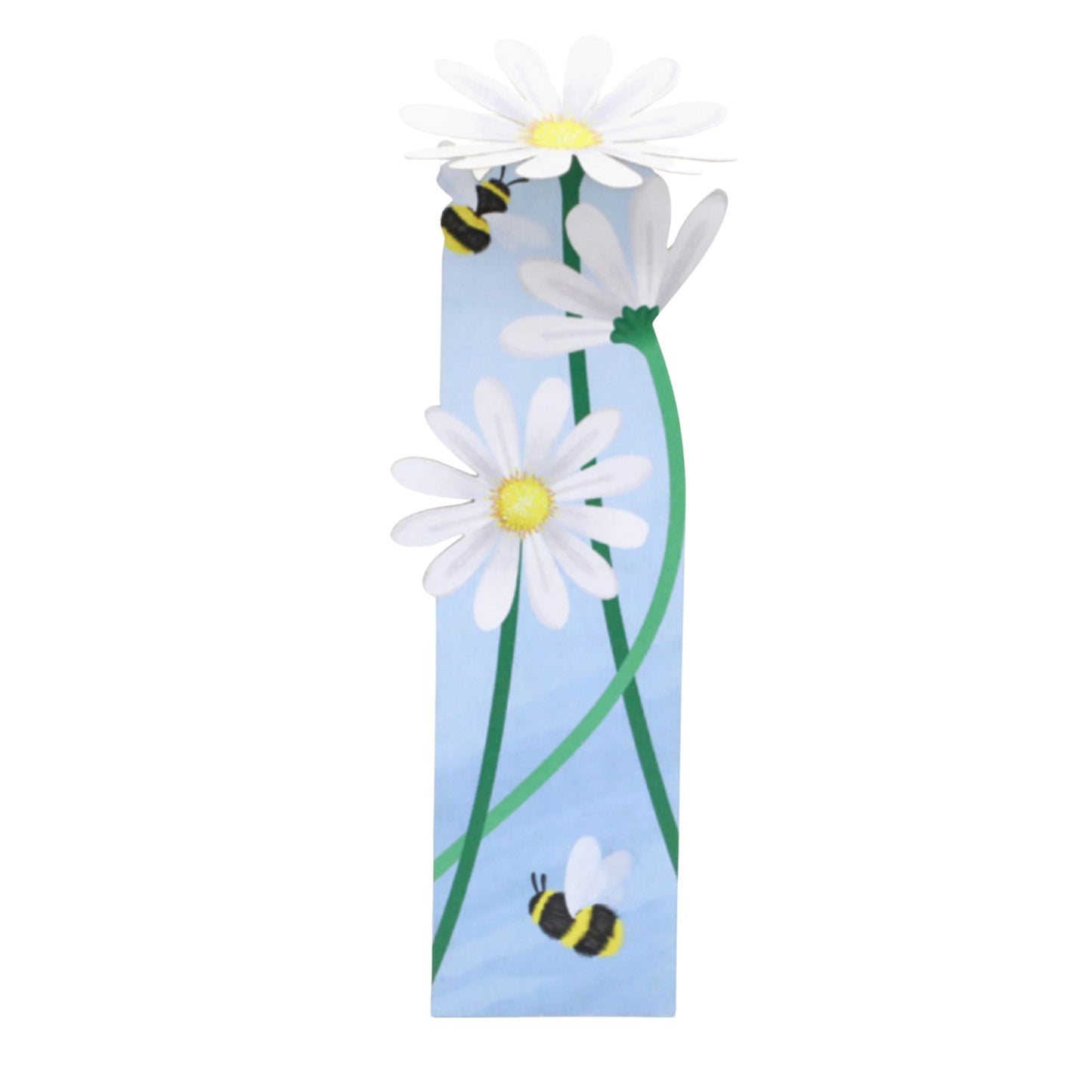 Origamo Fold Out Bookmark Bees Visiting Daisies Handmade Reading Book Lover Gift