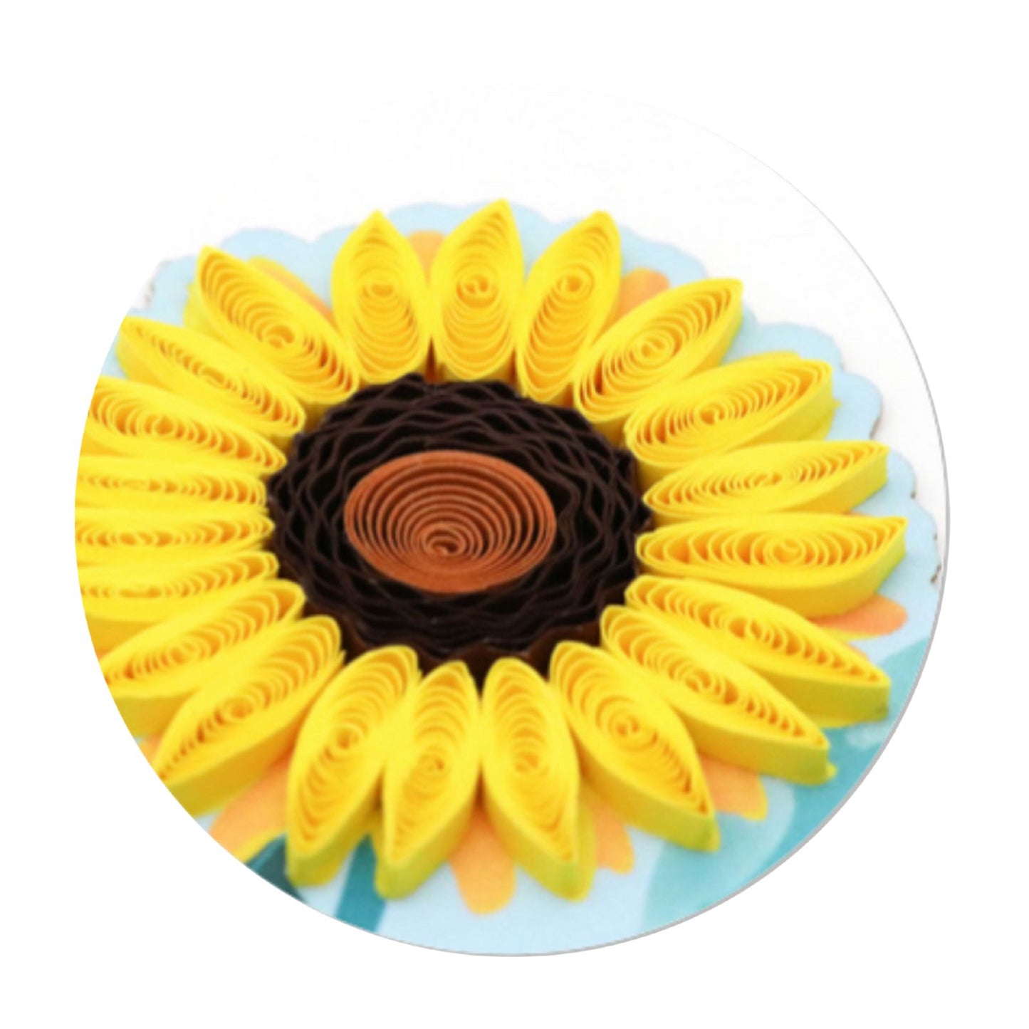 Origamo Quilled Bookmark Yellow Sunflowers Handmade Reading Book Lover Gift