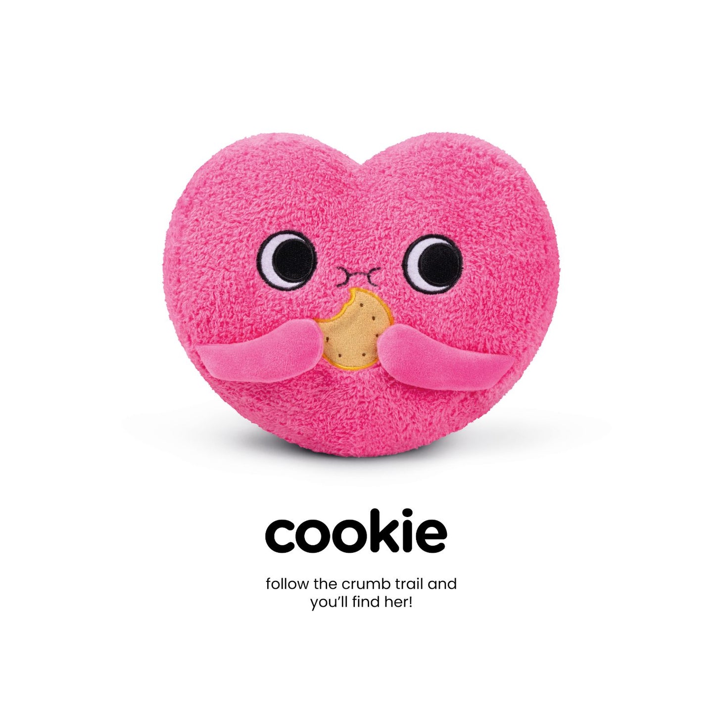 Pango Munchies Plush Pink Heart Shaped Cute Soft Toy Plushie Collectible Gift