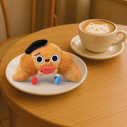 Pango Munchies Plush French Croissant Cute Soft Toy Plushie Collectible Gift