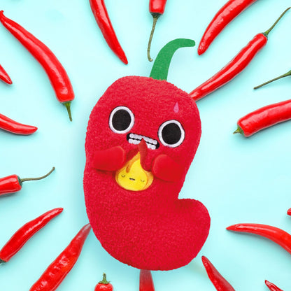 Pango Munchies Plush Red Chilli Pepper Cute Soft Toy Plushie Collectible Gift