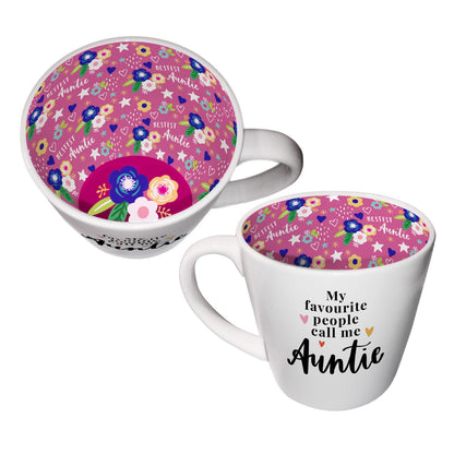 My Favourite People Call Me Auntie Ceramic Mug In Gift Box By Inside Out