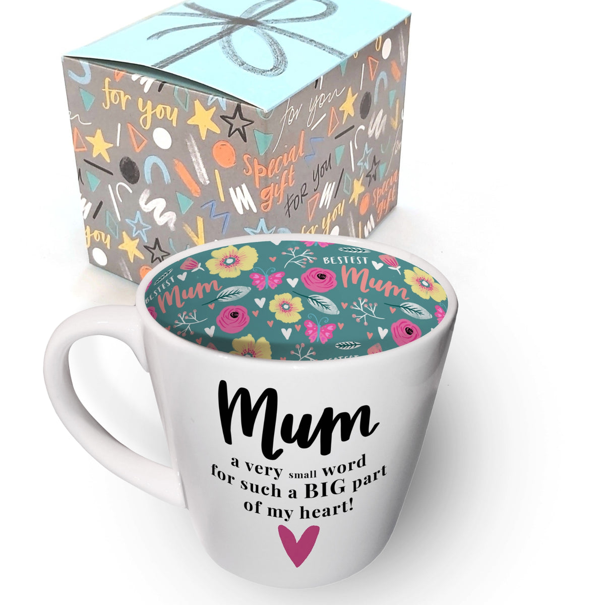 Mum Is A Small Word Ceramic Mug In Gift Box By Inside Out
