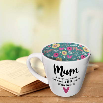 Mum Is A Small Word Ceramic Mug In Gift Box By Inside Out