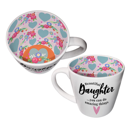 Beautiful Daughter Do Amazing Things Ceramic Mug In Gift Box By Inside Out