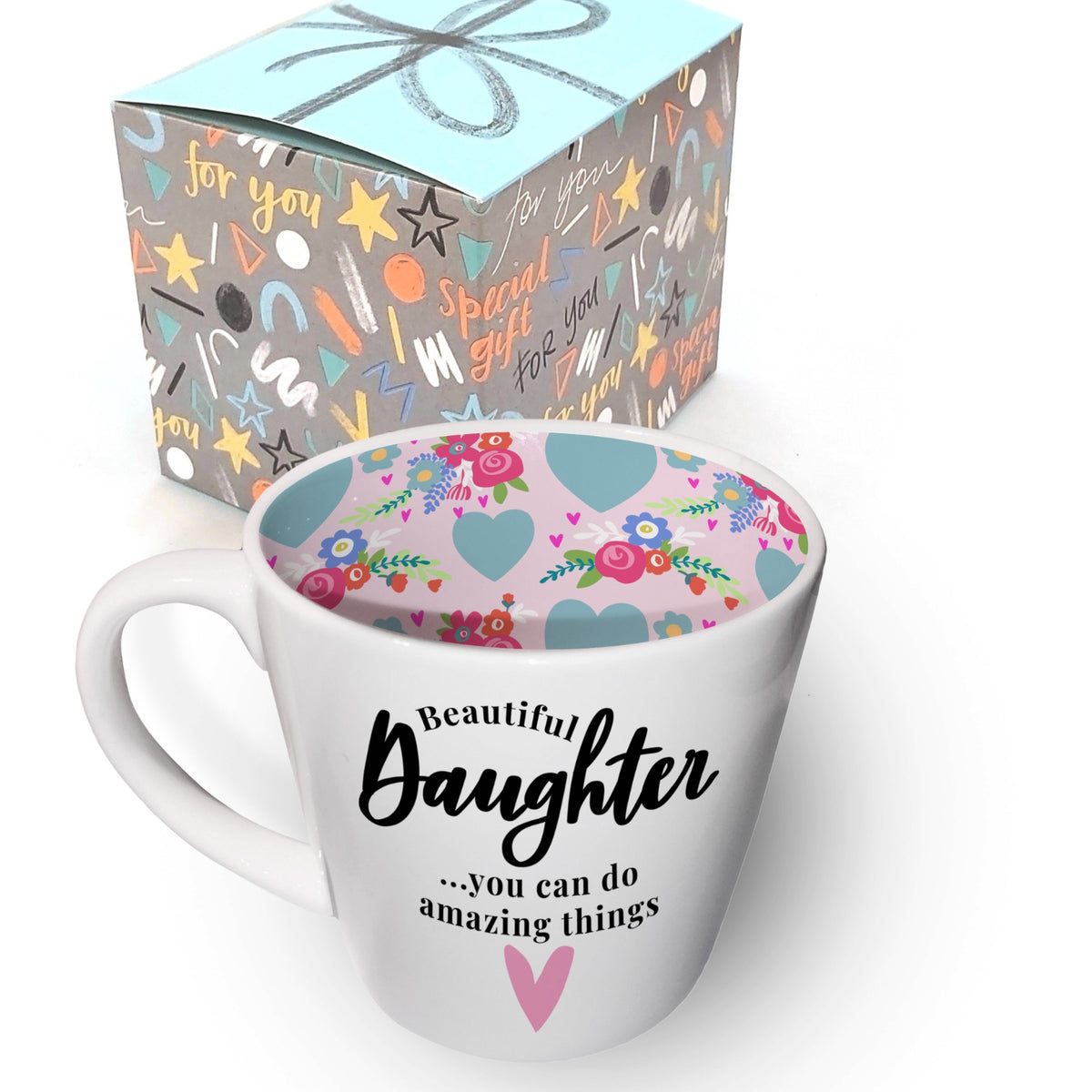 Beautiful Daughter Do Amazing Things Ceramic Mug In Gift Box By Inside Out