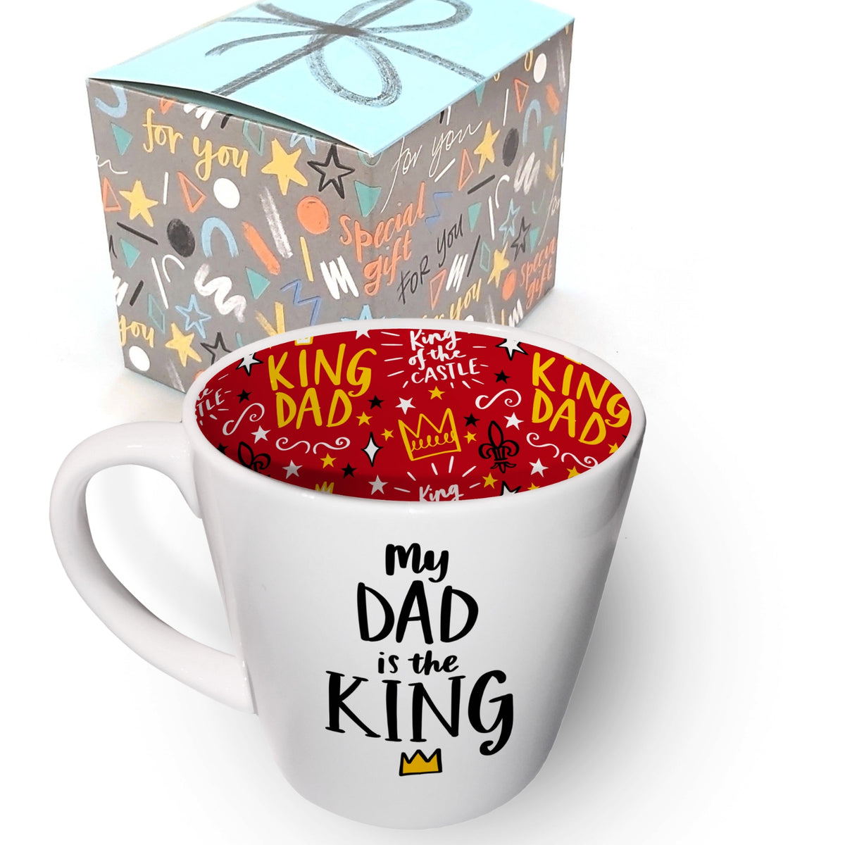 My Dad Is King Ceramic Mug In Gift Box By Inside Out