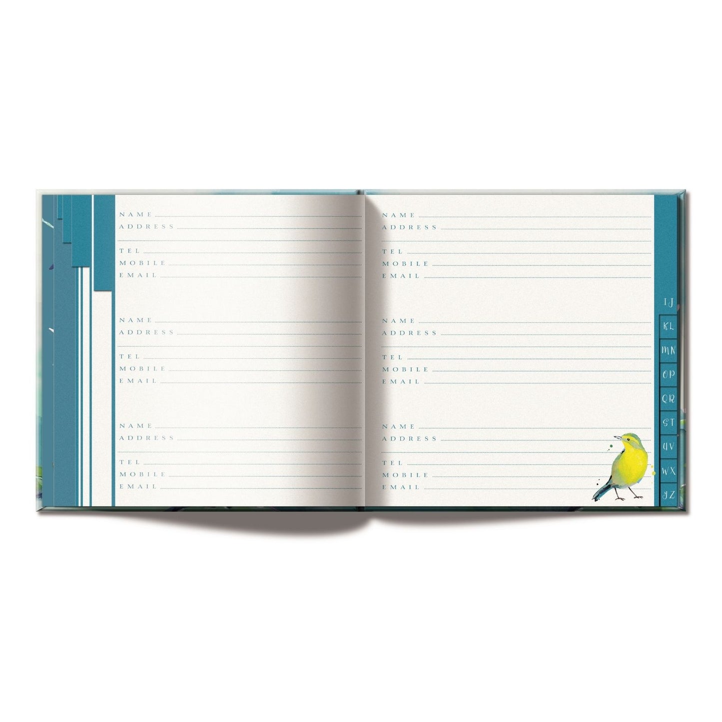The Wildlife Addresses & Birthdays Book Swan Design Nature Lover Gift Idea