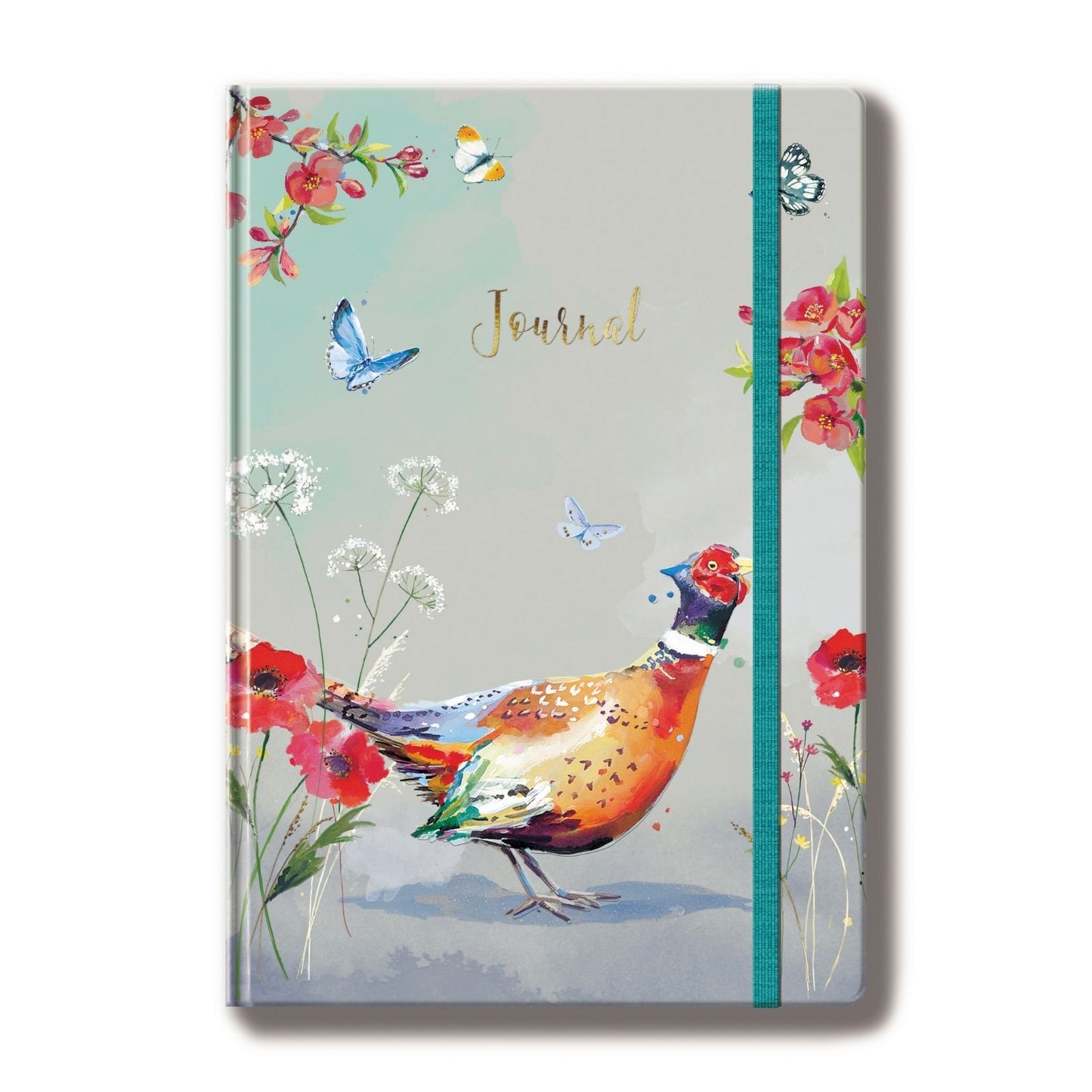The Wildlife A5 Hardback Journal Notebook Artistic Pheasant Design Gift Idea
