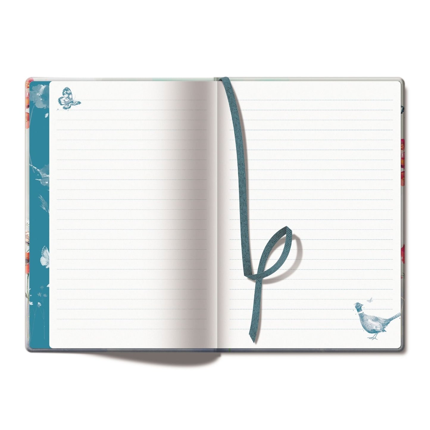 The Wildlife A5 Hardback Journal Notebook Artistic Pheasant Design Gift Idea