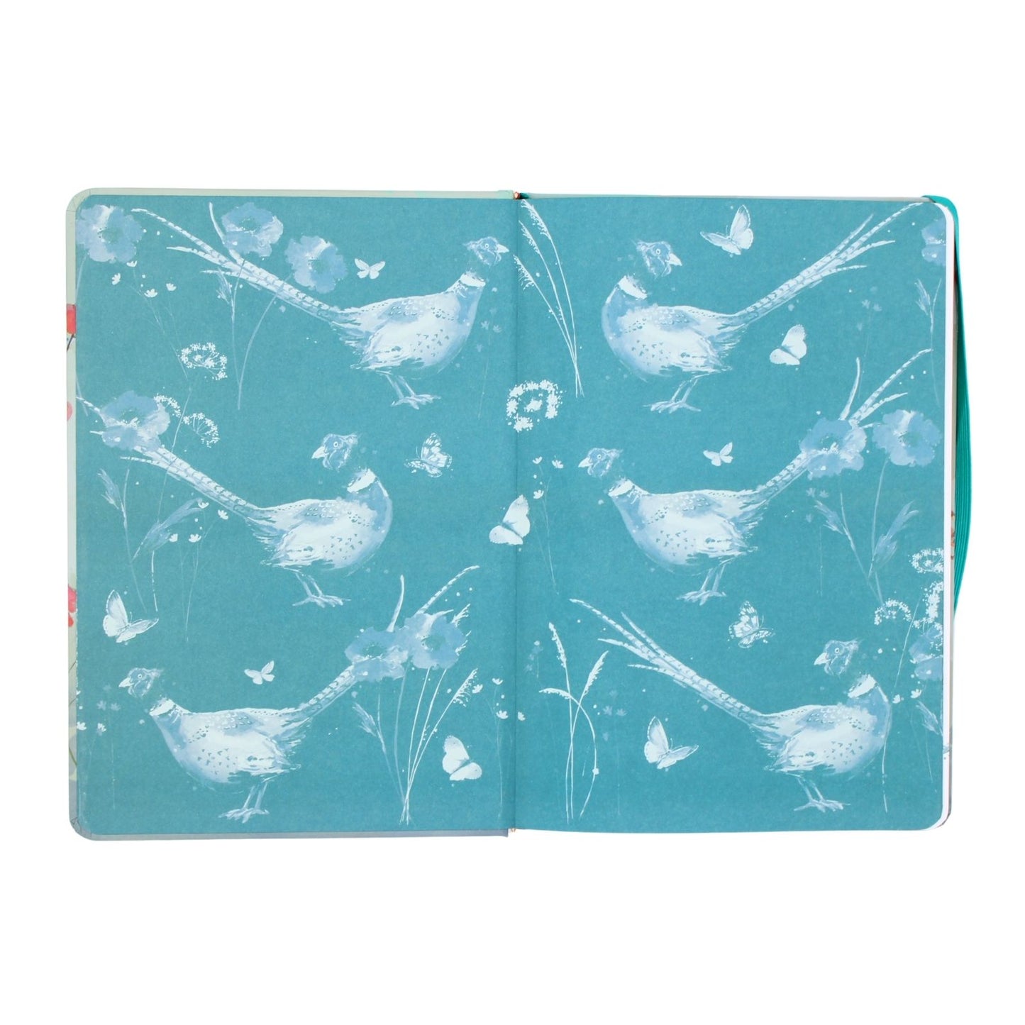 The Wildlife A5 Hardback Journal Notebook Artistic Pheasant Design Gift Idea