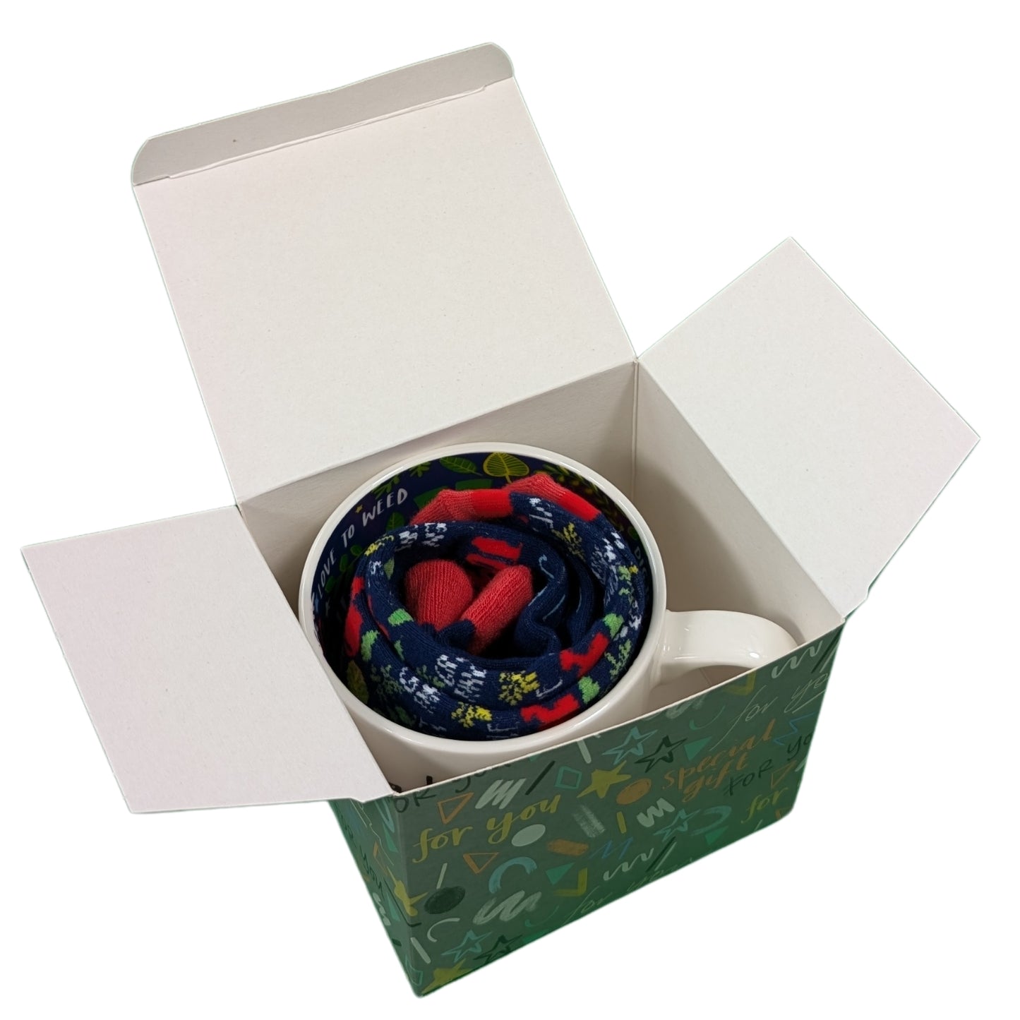 I Love Gardening From My Head Tomatoes Mug & Socks Set For Her Gift Set