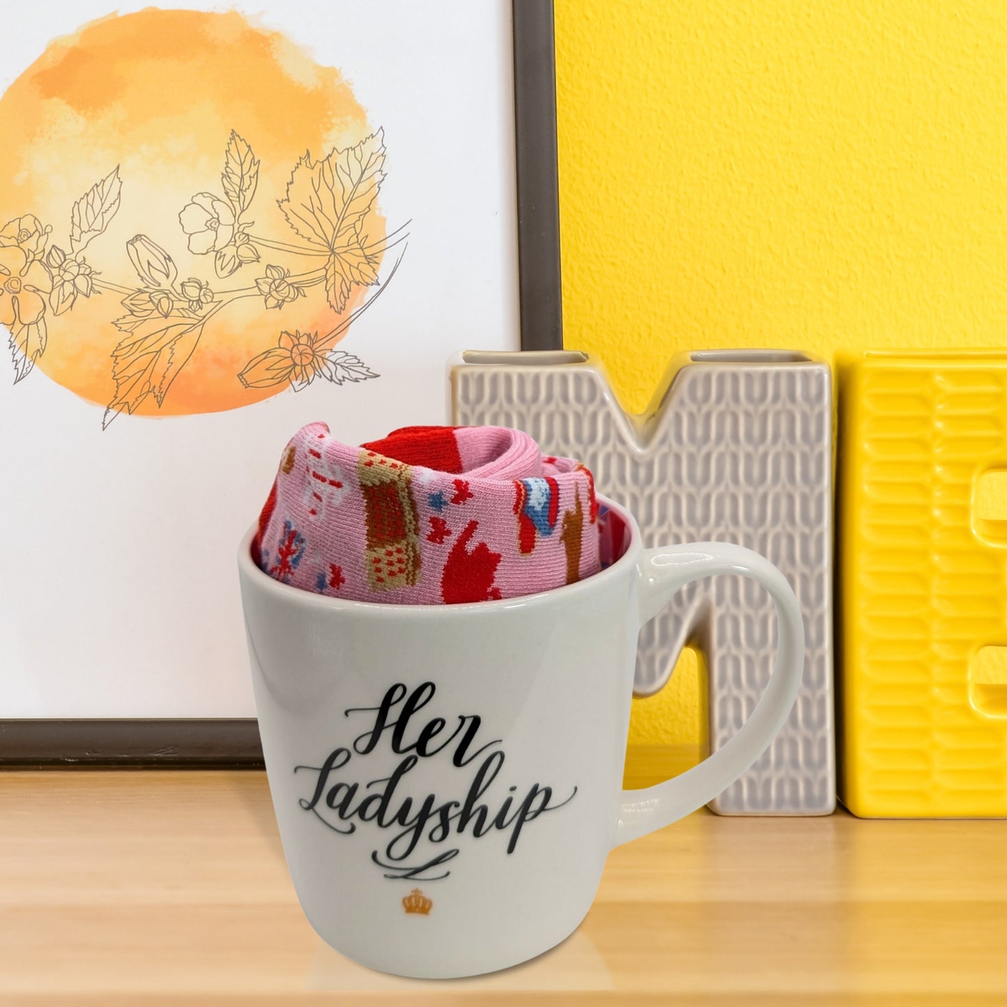 Her Ladyship Royalty Mug & Socks Set For Her Majesty Gift Set