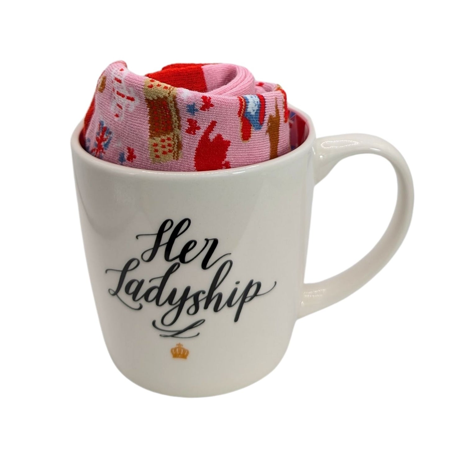 Her Ladyship Royalty Mug & Socks Set For Her Majesty Gift Set