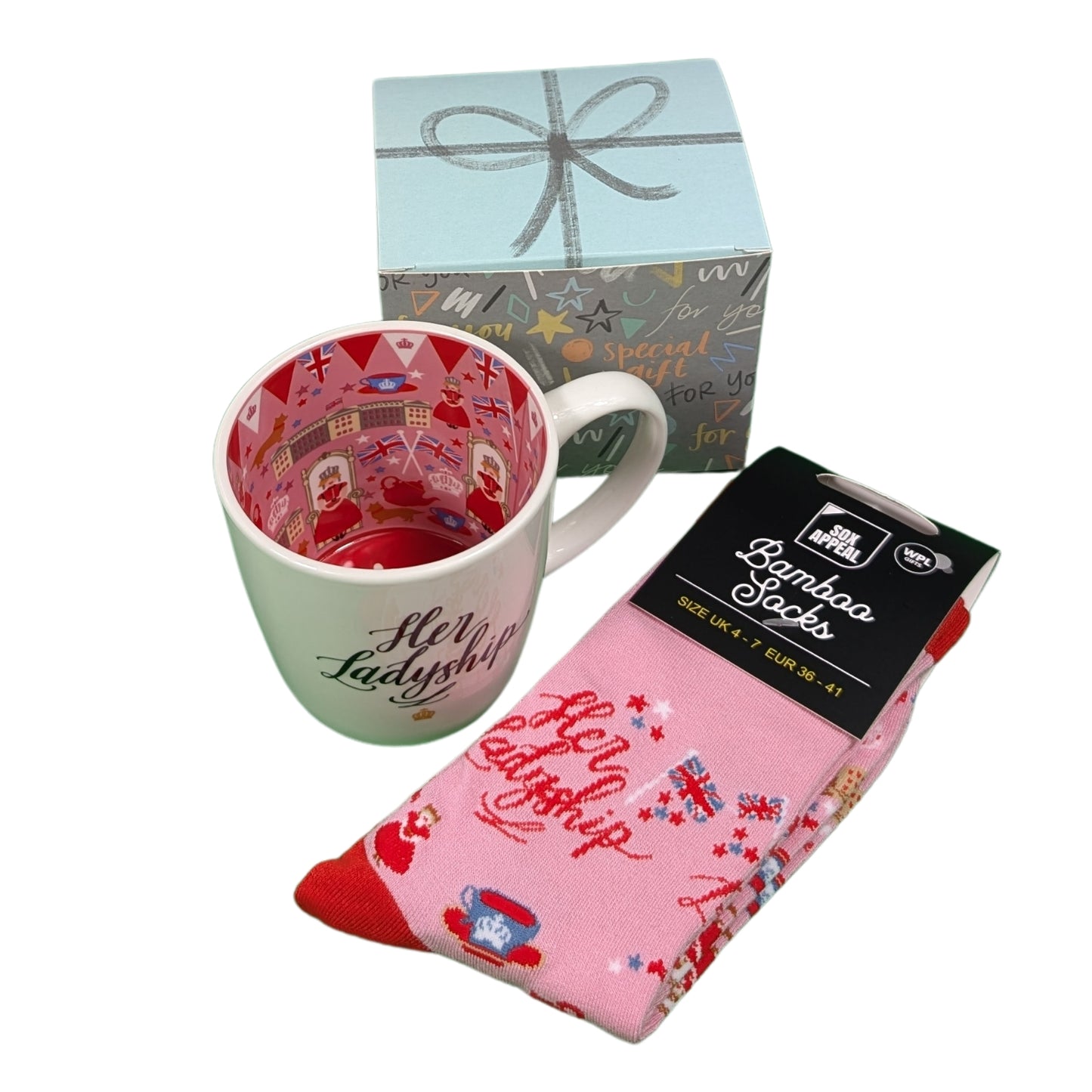 Her Ladyship Royalty Mug & Socks Set For Her Majesty Gift Set
