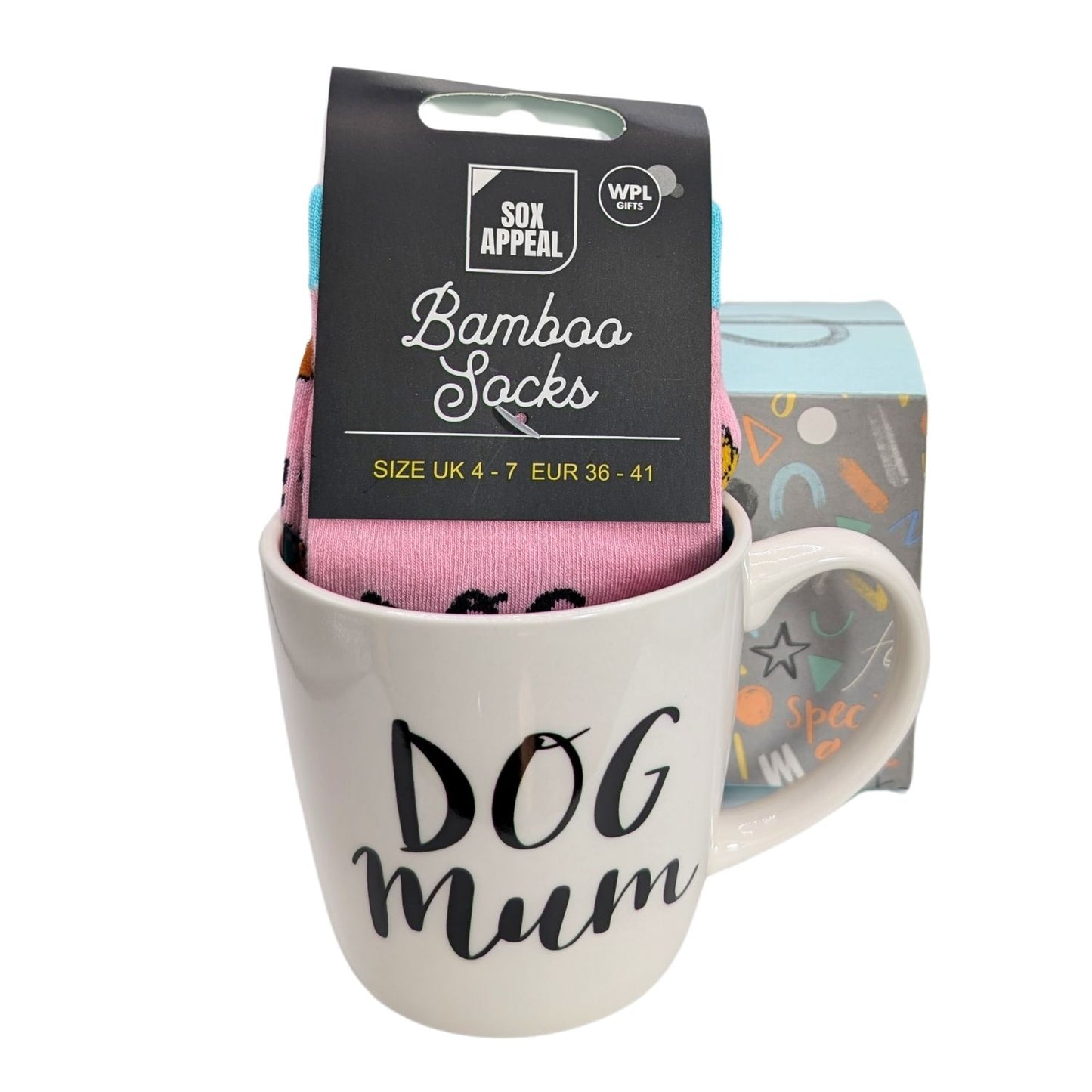 Dog Mum Mug & Socks Set For Her Pawsome Dog Mummy Gift Set