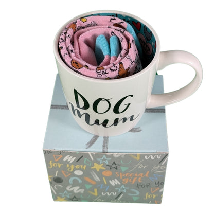 Dog Mum Mug & Socks Set For Her Pawsome Dog Mummy Gift Set